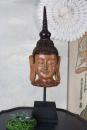 Głowa Buddy na Postumencie Figura Styl Orientalny 75 cm