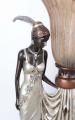 lampa z figurami kobiet w stylu art deco