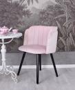 Tapicerowane Krzesło Glamour Różowe
