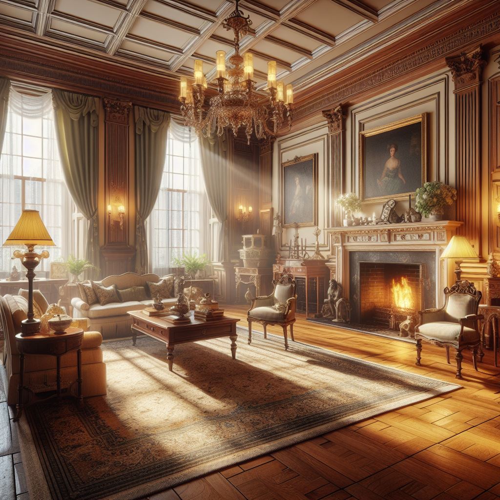 Salon w Stylu Kolonialnym