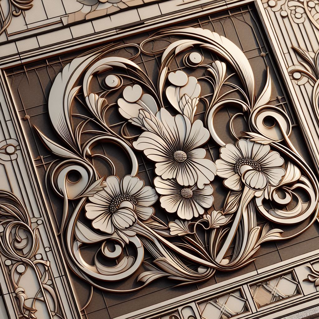 Secesyjne Wzory - Roślinne Motywy i Eleganckie Krągłości