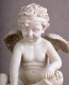 wspaniały barokowy aniołek wysoka figura