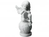 Aniołek na Kuli Alabaster Figury Religijne