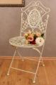 romantyczne krzesło ogrodowe vintage