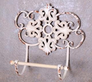 ażurowy uchwyt na papier toaletowy shabby chic