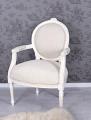 fotel w stylu barokowym ludwik xvi shabby chic