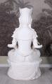 budda w pozycji lotosu biała figura styl orientalny 120 cm