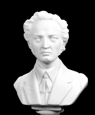 fryderyk chopin popiersie kompozytora alabaster