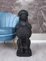 czarny pudel figura ogrodowa figury zwierząt 80 cm