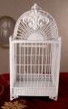 biała klatka dla ptaków styl prowansalski shabby chic