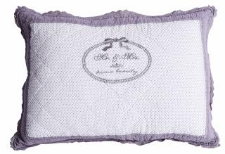 dekoracyjna poszewka mr & mrs home beauty koronki 50 x 70 cm
