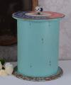 metalowa puszka w kształcie szpuli collection maritime shabby chic
