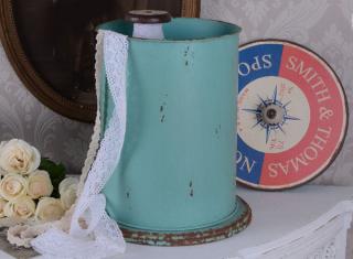 metalowa puszka w kształcie szpuli collection maritime shabby chic