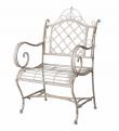 wyjątkowy metalowy fotel shabby chic