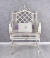 wyjątkowy metalowy fotel shabby chic