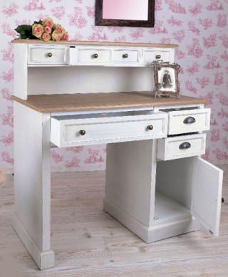 biurko z nadstawką styl rustykalny shabby chic