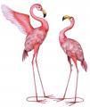 flamingi zestaw dwóch figur ogrodowych dekoracje ogrodowe