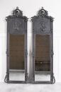 Dwa Lustra Meble Barokowe Czarna Rama 180 x 55 cm