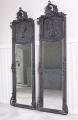 dwa lustra meble barokowe czarna rama 180 x 55 cm