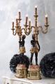 dwie lampy z figurami styl wenecki barok 100 cm