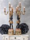 Dwie Lampy z Figurami Styl Wenecki Barok 100 cm