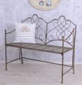 metalowa ławka w stylu vintage