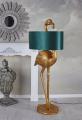 flaming szmaragdowo-złota lampa podłogowa 142 cm