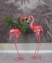 Flamingi Dwie Figury Ogrodowe Kwietniki Metal