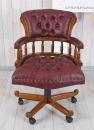 Fotel Biurowy Chesterfield Obrotowy Styl Angielski