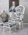 fotel toile de jouy meble barokowe