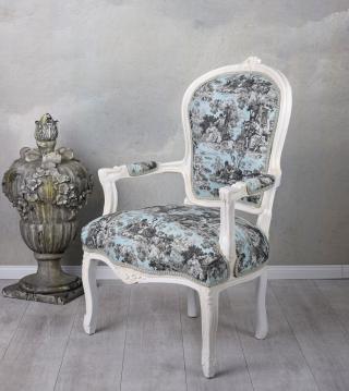 fotel toile de jouy meble barokowe
