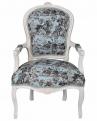 fotel toile de jouy meble barokowe