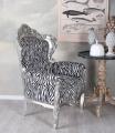 barokowy fotel w stylu glamour