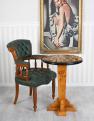 fotel w stylu chesterfield