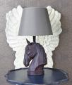lampa styl rustykalny głowa konia 66 cm