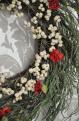 goździki piękny wianek dekracyjny shabby chic