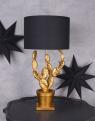 kaktus czarno-złota lampa glamour