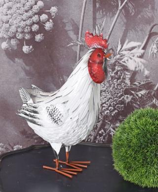 kogut figura ogrodowa pojemnik styl rustykalny 47 cm