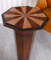 kolumna oktagon styl art deco intarsja 78 cm