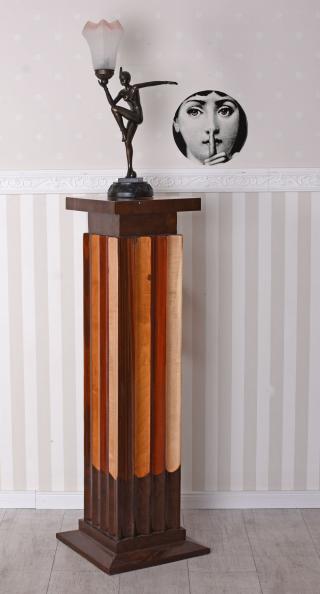 drewniana kolumna styl art deco 109 cm