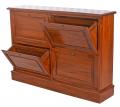 komoda na buty cztery szuflady mahoń