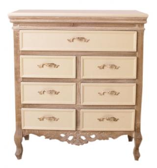 komoda siedem szuflad w stylu rustykalnym shabby chic