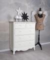 komoda styl rustykalny shabby chic pięć szuflad