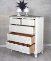 komoda styl rustykalny shabby chic pięć szuflad