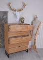 wysoka komoda styl vintage 116 x 85 cm kolekcja lata 50. xx wieku