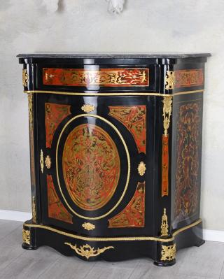 komoda intarsja marmurowy blat meble barokowe 102 cm