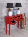 konsolka przyścienna szuflady styl orientalny czerwona