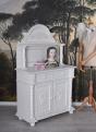 kredens styl prowansalski shabby chic biały 142 cm