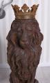 lew w złotej koronie figura styl renesansowy 92cm