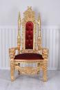 Królewski Fotel Meble Barokowe 160 cm